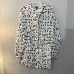 Champion Women’s XXL Lightweight Windbreaker Zip Jacket Print Hooded Athleisure